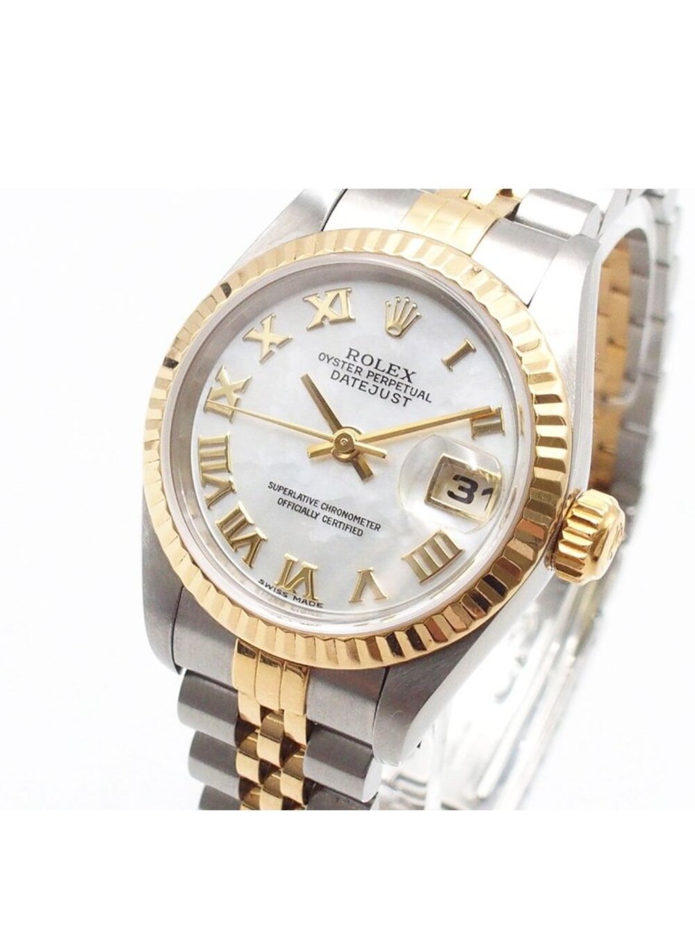 Rolex Datejust Shell Stainless Steel Jubilee Bracelet Watch Automatic
